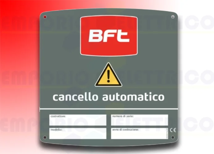 bft cartel de señalización cms 2609053 d831081
