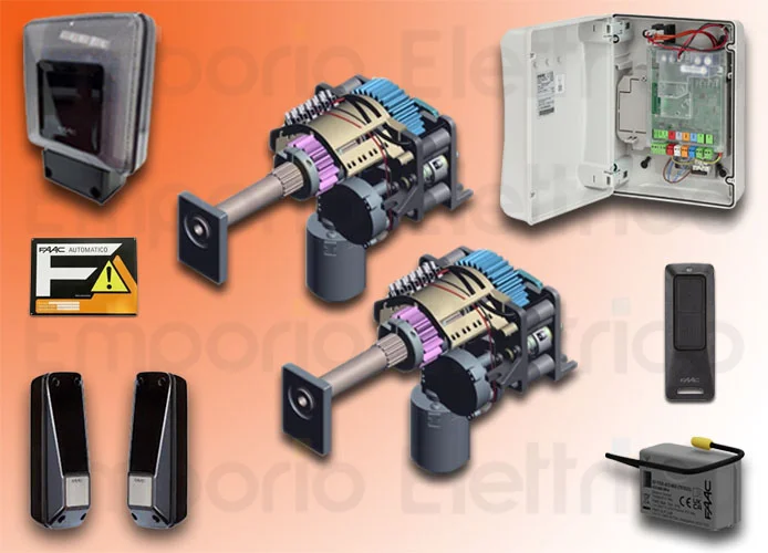 faac kit automatización s2500i 24v high kit perfect 60 120020 (ex code 104250445)