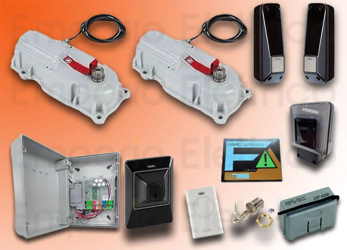 faac kit automatización power 24v dc power kit safe 106747445