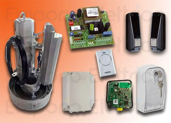 faac kit automatización para para cierres enrollables rotor kit perfect 109940