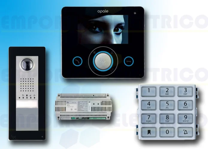 came bpt kit videoportero kit free-dvc + opale negro 001ck0008 noir ck0008