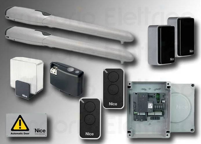nice kit automatización cancelas batientes wingo5kit bd wingo5bdkce