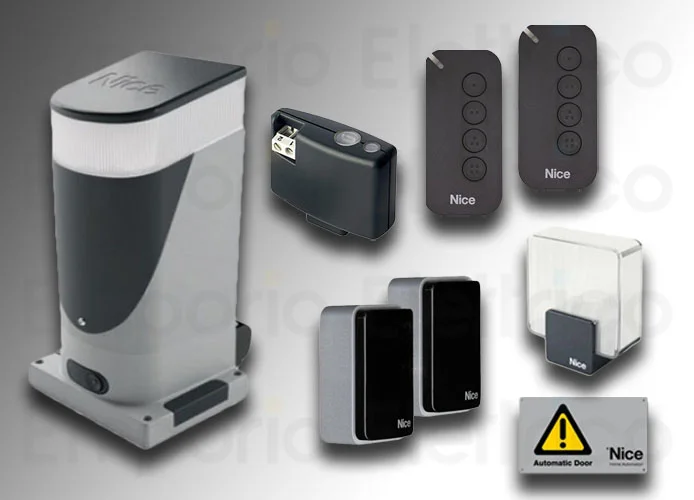 nice kit automatización cancelas correderas slight kit bd slh400bdkce