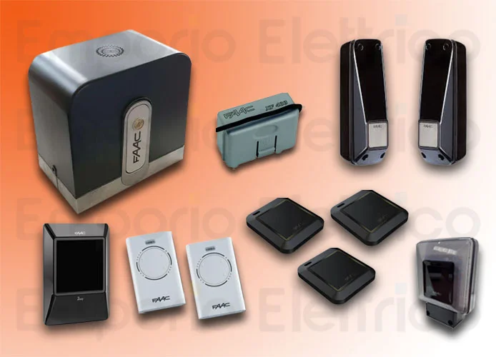 faac kit automatización 24v dc 400 kg cyclo/rapid kit perfect 105916fr