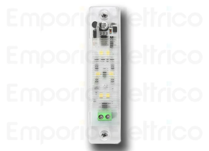nologo lampeggiante a led mini 12/24 bianco trasparente flash-in cl