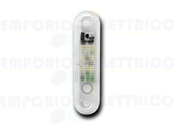 nologo lampeggiante per esterno a led 12/24V bianco trasparente flash-out cl