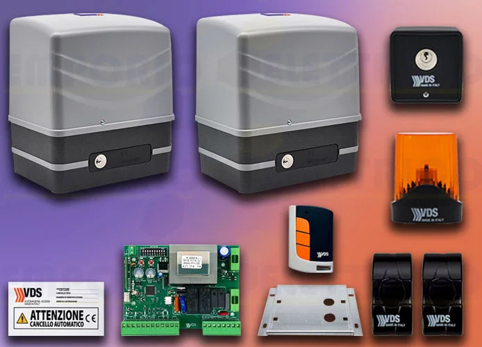 vds kit automazione 2 ante kit simply 230v 2m 100010/2