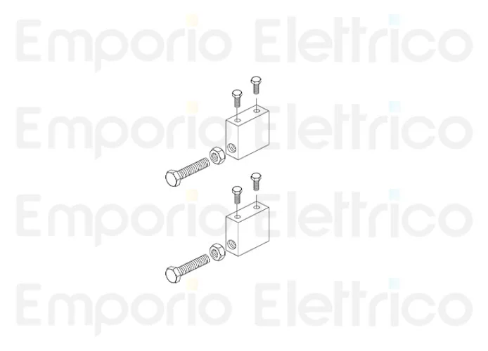 fadini pièce détachée blocs d'arrêt et vis de fixation pour bart 350 35108