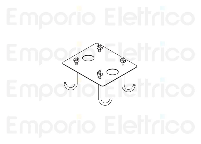 fadini pièce détachée plaque de fixation galvanisée pour bayt 980 97308