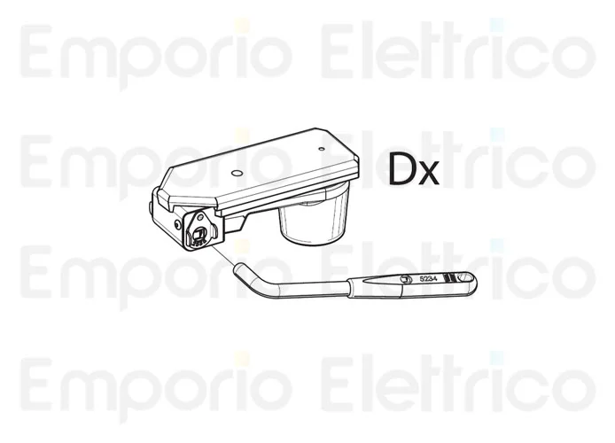 fadini pièce détachée déverrouillage manuel d'urgence pour combi 740 740152