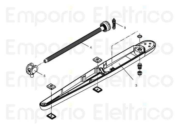beninca ricambio carter inferiore verniciato bob new per bob 9686766