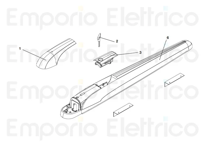 beninca ricambio carter copri contatti bob5 per bob5024 9686630