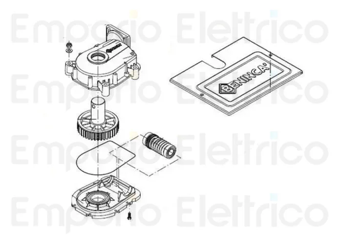 beninca ricambio coperchio inf. x du.it9/14/24v 9686286