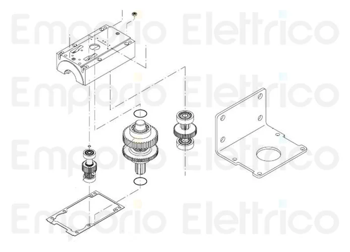 beninca ricambio pignone medio x du.45e au.45/l au.96/l 9686011
