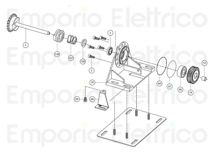 fadini ricambio basamento verticale mod. 200/14 per mec 200 200167