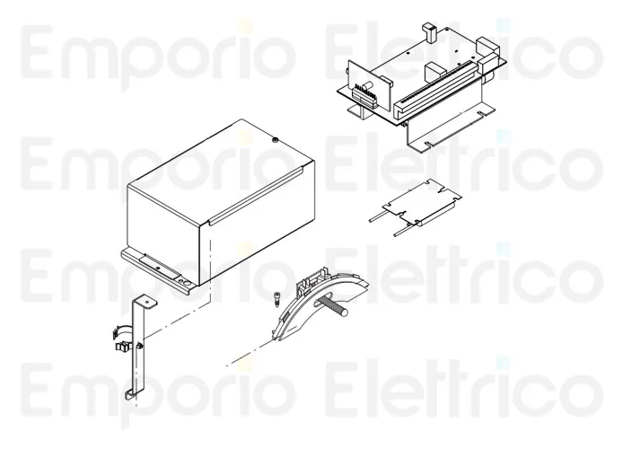 beninca ricambio scatola portacentrale bull17omi 230/115v 9688335