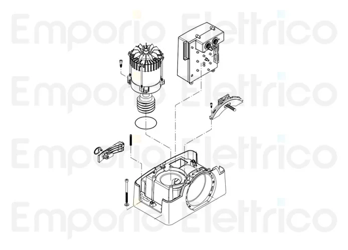 beninca ricambio motore elettrico per bull20he 968600981