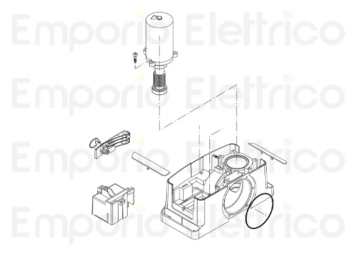 beninca ricambio motore + vsf e flangia x bull 424 9686416