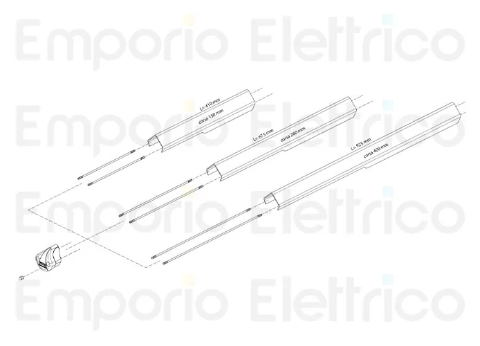fadini ricambio cofano in alluminio anodizzato per corsa 280 mm per hindi 880 evo 87040