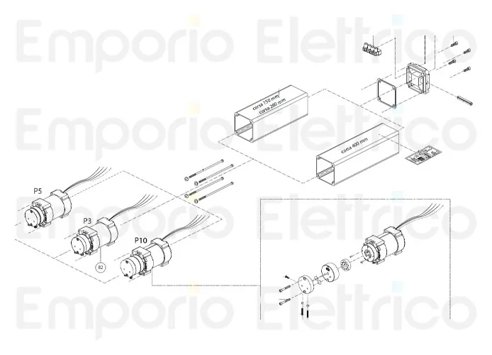 fadini Ersatzteil bottom casing des Kolbens für hindi 880 evo 87089