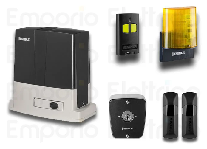 beninca kit automazione per cancelli scorrevoli 24v kbull624se+tokey