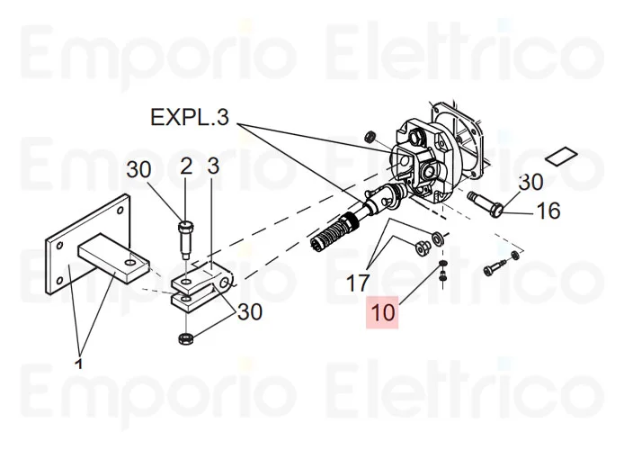 faac ricambio rondella 7x4x1 rame ricotto 7094065