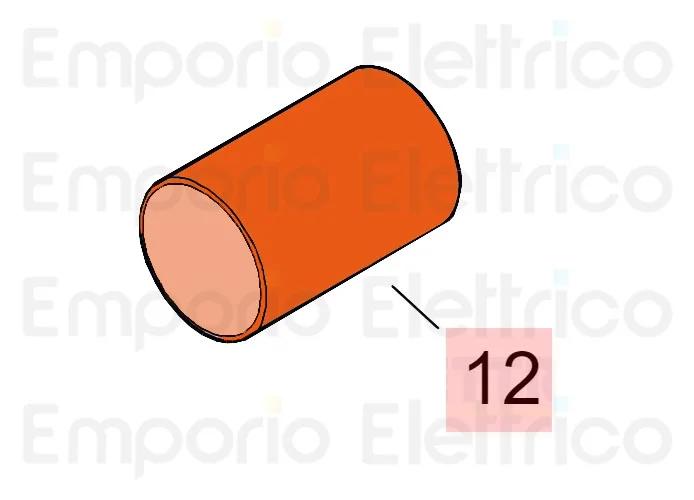faac ricambio canna pist.m.760 l.110 (140°) 7366135