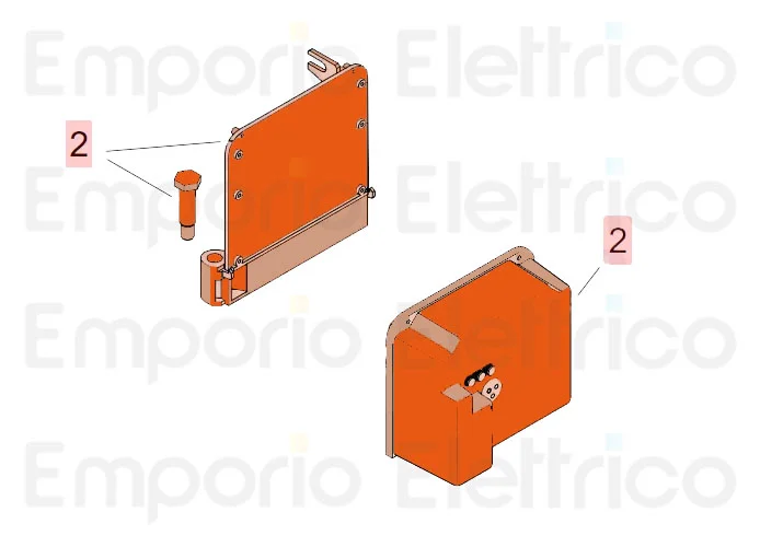 faac ricambio gruppo contenitore scheda 740/741 720253