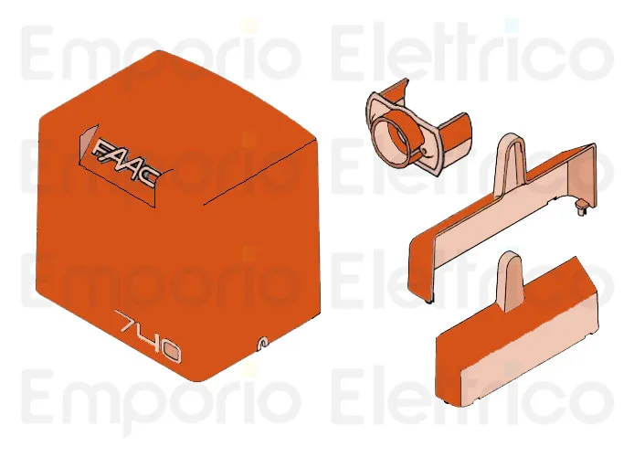 faac ricambio gruppo coperchio e carter paramani 740/7 63003321