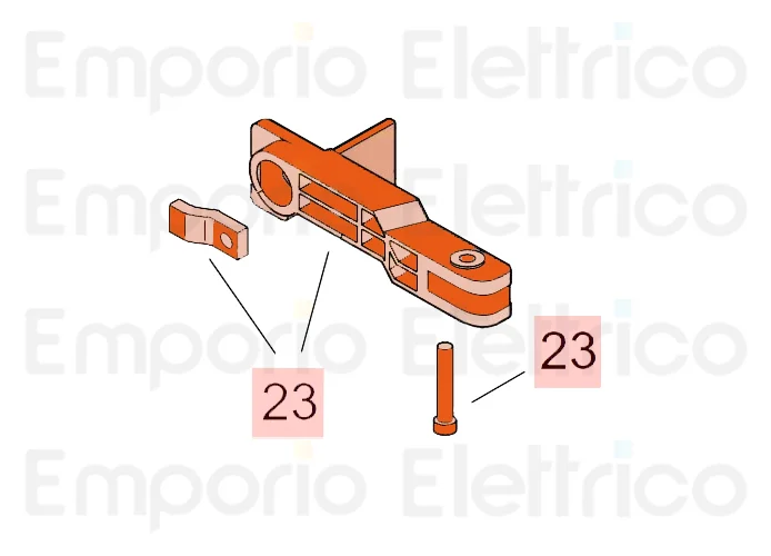 faac ricambio gruppo leva di sblocco 746/844 63003339