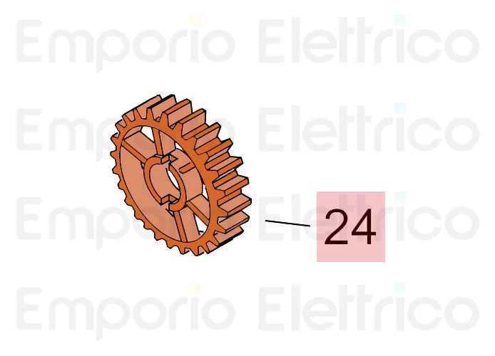 faac ricambio corona motoriduttori 746/844 7192075