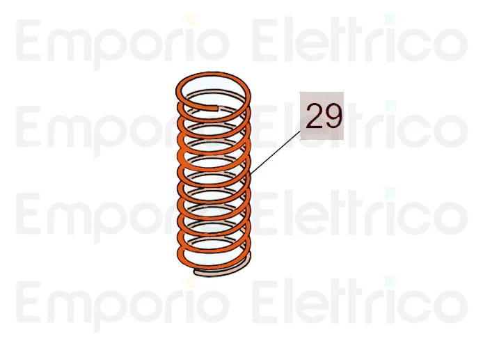 faac ricambio molla mt2,5costa/ mt2,5/ mt2 siepe 7210695