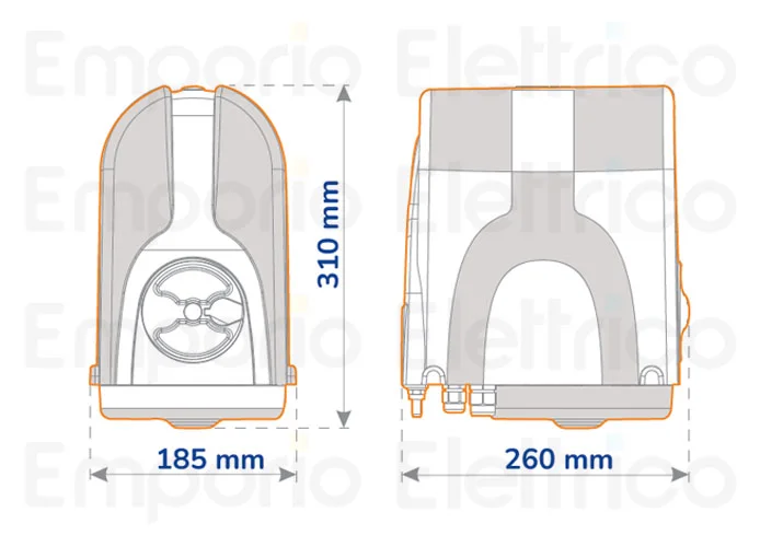 genius actionneur irréversible compas 24 c 24v 6170194 (ex code 6170136)