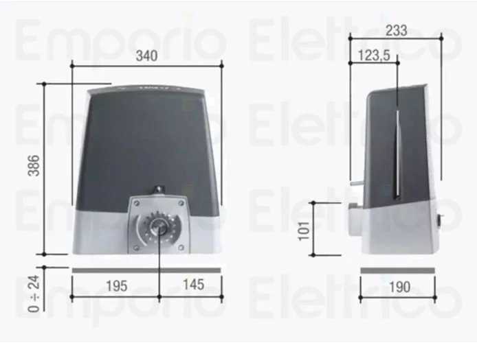 came Antrieb bkx 24v bkx08agf 801ms-0690