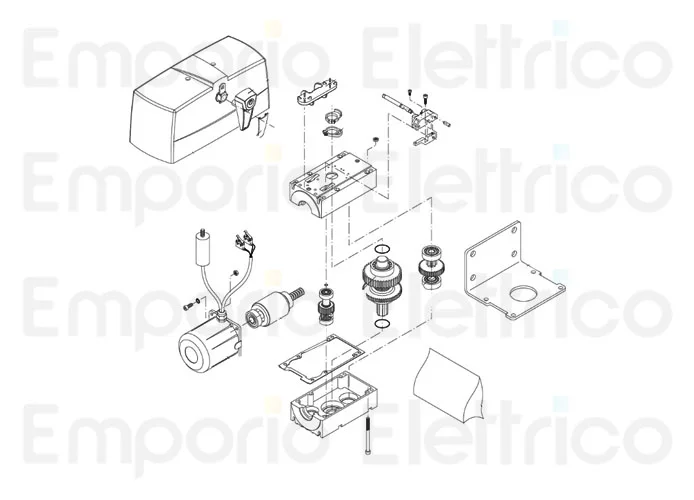 beninca Seite Ersatzteile des pr.45er Motors