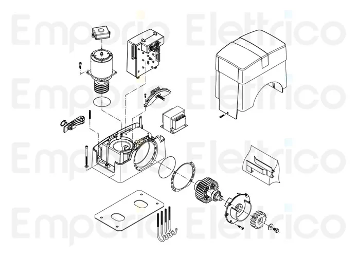 beninca Ersatzteil des Motors 24v für bull1024 9688080