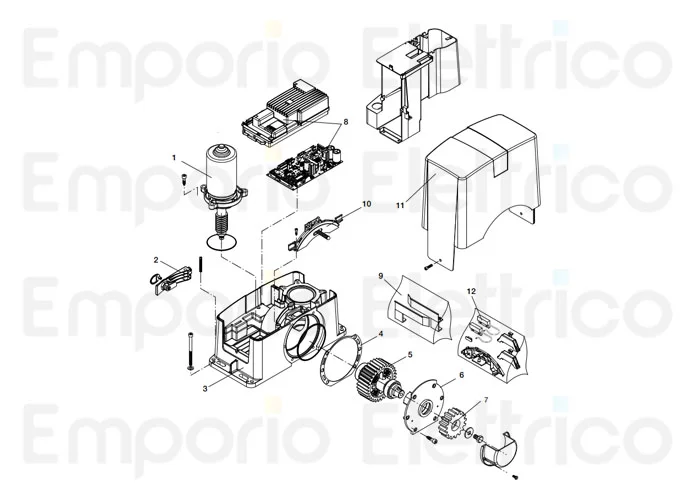 beninca Seite Ersatzteile des bull1024se Motors