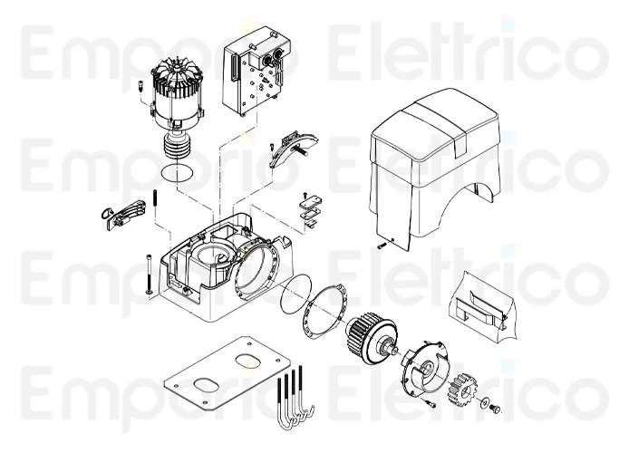 beninca Ersatzteil des Motors 230v für bull10m 5b 9688228