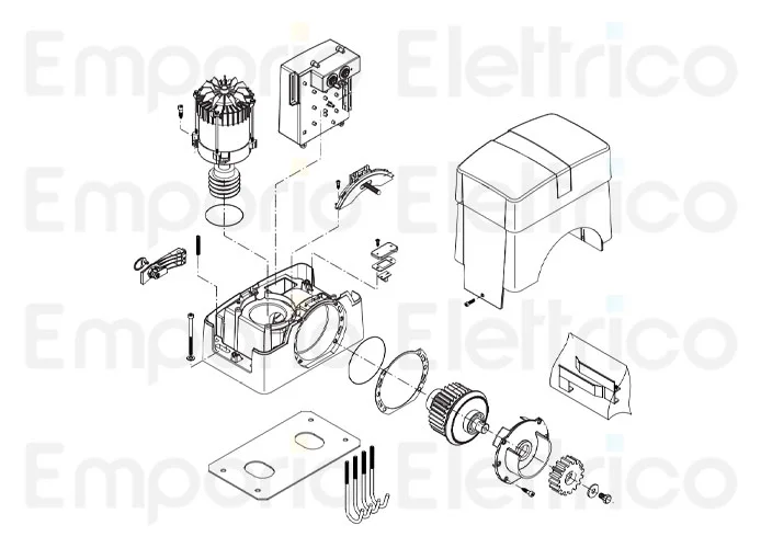 beninca Ersatzteil des Motors 230v für bull20m 5b 9688230