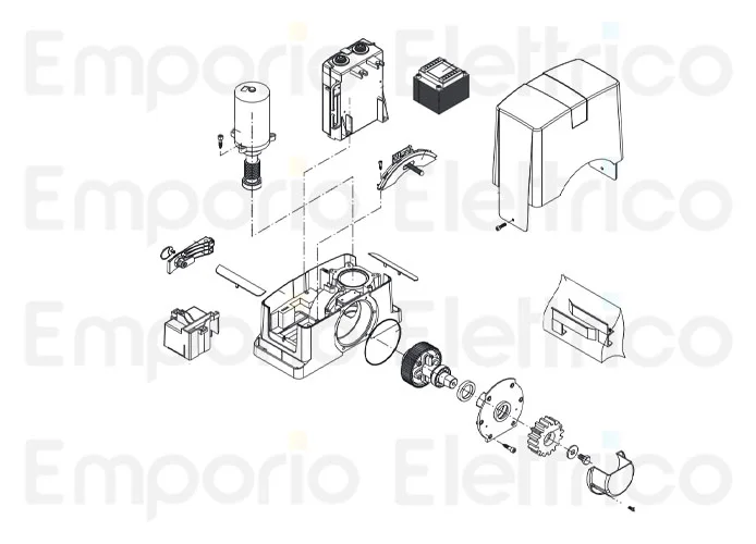 beninca Ersatzteil der Steuerung+Transformator für bull424/624 esa-a 115v 60hz 9688132