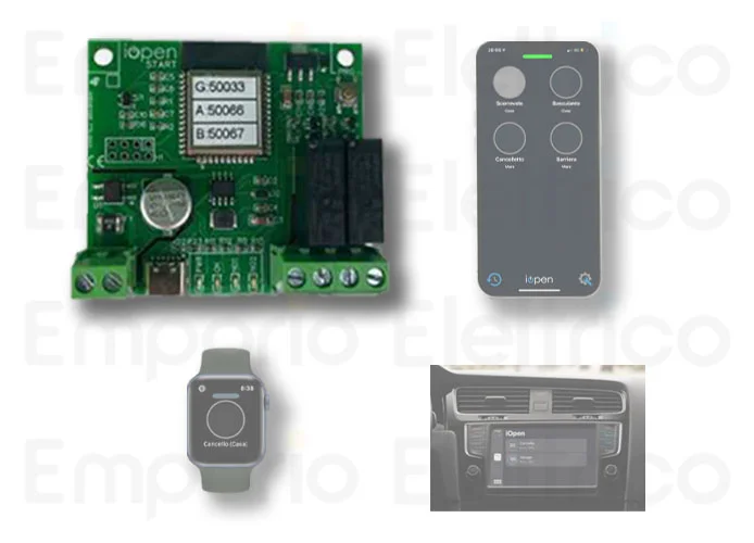 iopen unbegrenzte Fernöffnung für Smartphones und Internet 12/24v 230v iopen start