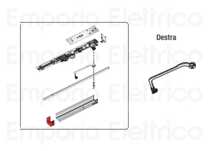 came Automation Kit für dx Flügeltor mit Einzelplatte voilà 24v 001uv03 uv03