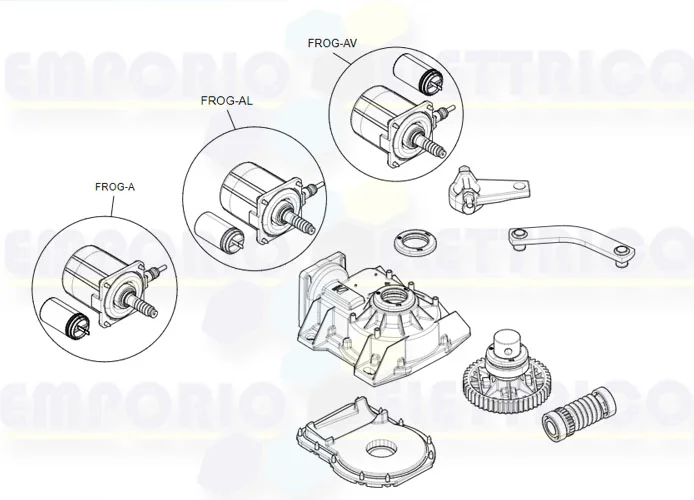 came Seite Ersatzteile des Motors 001frog-a frog-a