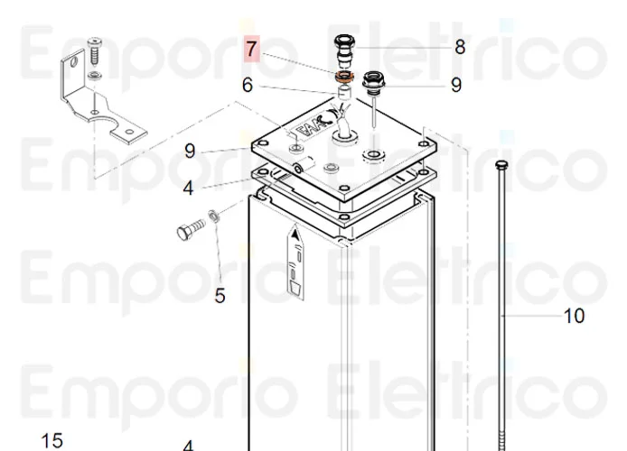 faac Ersatzteil des Rings für Kabelverschraubung 7043355