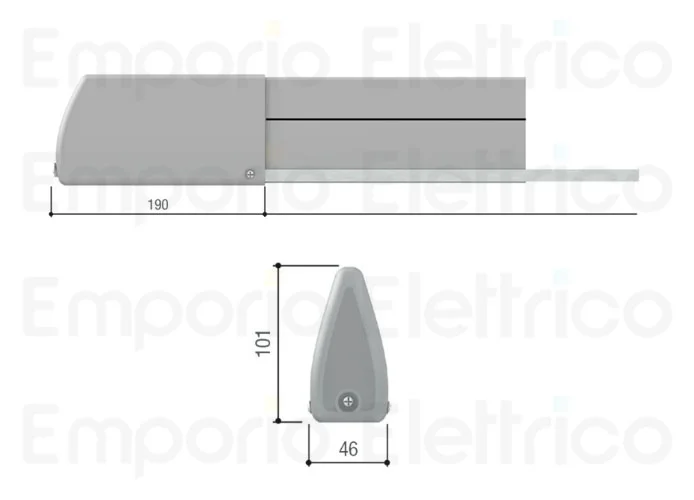 came schwarze Sicherheitsleiste 001dfwn1500n dfwn1500n