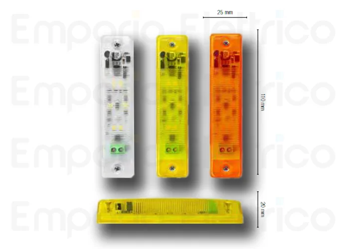 nologo LED-Blinkleuchte mini 12/24 orange flash-in o